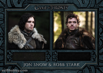 Jon Snow/Robb Stark Cloaks Relic card