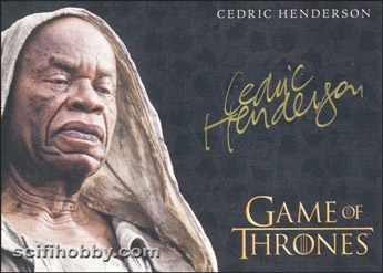 Cedric Henderson as Faceless Man Other Autograph card