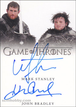 Mark Stanley and John Bradley Dual/Inscription Autograph card