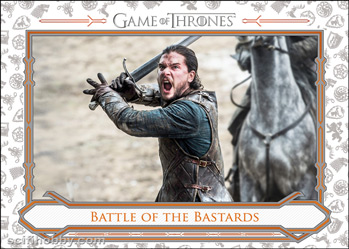 Battle of the Bastards Game of Thrones Battles card