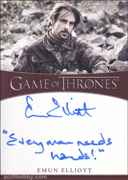 Emun Elliott Quantity Range: 25-50 Inscription Autograph card