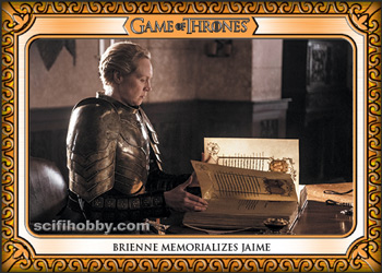 Brienne Memorializes Jaime Game of Thrones Inflexions Expansion Set