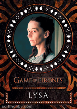 Lysa Arryn Game of Thrones Laser card