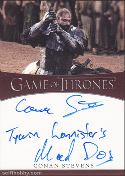 Conan Stevens Quantity Range: 10-25 Inscription Autograph card