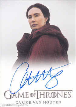 Carice Van Houten as Melisandre Full Bleed Autograph card