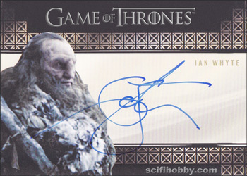 Ian Whyte as Wun Wun Valyrian Steel Autograph card