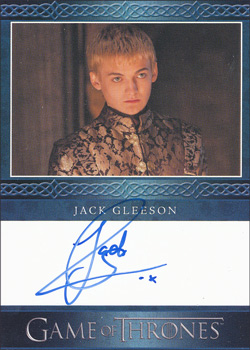 Jack Gleeson as King Joffrey Baratheon Other Autographs