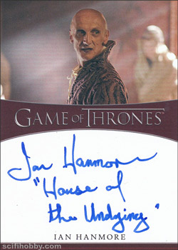 Ian Hanmore as Pyat Pree Inscription Autographs -- Only one inscription autograph card per actor/signer included in the Archive Box. Variations selected at random.