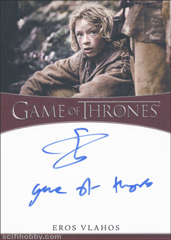 Eros Vlahos as Lommy Greenhands Inscription Autographs -- Only one inscription autograph card per actor/signer included in the Archive Box. Variations selected at random.