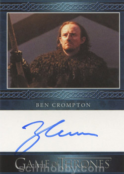 Ben Crompton as Eddison Tollett Autograph card
