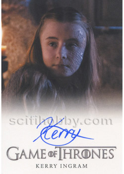 Kerry Ingram as Shireen Baratheon Autograph card