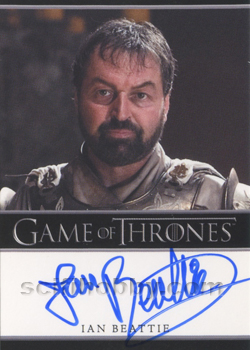 Ian Beattie as Ser Meryn Trant Autograph card