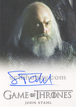 John Stahl as Rickard Karstark Autograph card