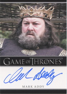 Mark Addy as King Robert Baratheon Autograph card