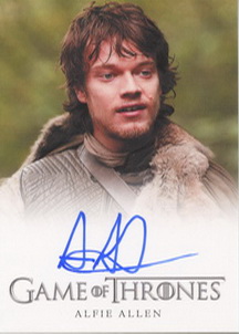 Alfie Allen as Theon Greyjoy Autograph card