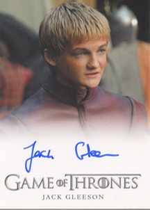 Jack Gleeson as Prince Joffrey Baratheon Autograph card