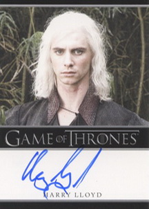 Harry Lloyd as Viserys Targaryen Autograph card