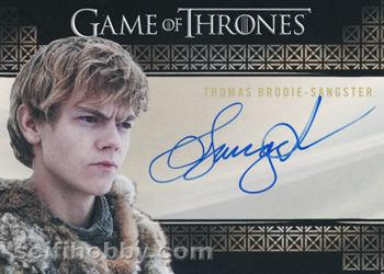 Thomas Brodie Sangster as Jojen Reed Autograph card