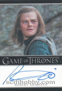 Robert Aramayo as Young Eddard Stark Autograph card