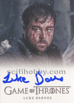 Luke Barnes as Rast Autograph card