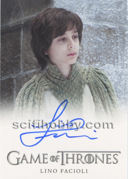 Lino Facioli as Robin Arryn Autograph card