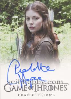 Charlotte Hope as Miranda Autograph card