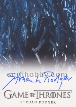 Struan Rodger as Three-Eyed Raven Autograph card