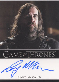 Rory McCann as Sandor Clegane “The Hound” Autograph card