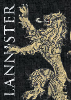 House Lannister Game of Thrones Family Sigil card