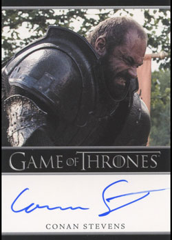 Conan Stevens as Gregor Clegane Autograph card