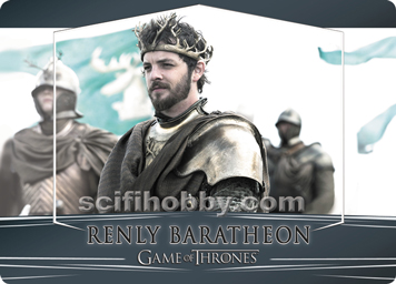 Renly Baratheon GOLD Metal Parallel Character card