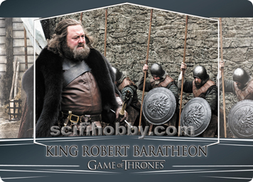 King Robert Baratheon GOLD Metal Parallel Character card