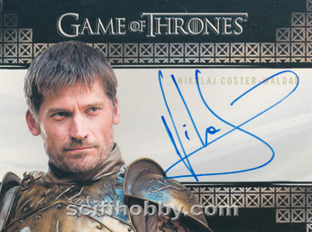 Nikolaj Coster-Waldau as Ser Jaime Lannister Valyrian Autograph card