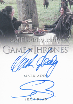 Mark Addy-Sean Bean Dual Autograph card