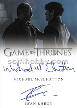 Michael McElhatton-Iwan Rheon Dual Autograph card