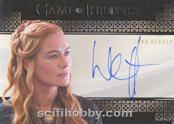 Lena Headey as Cersei Lannister Valyrian Autograph card