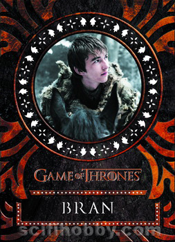 Bran Stark Laser Cut card