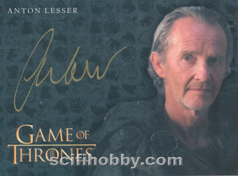 Anton Lesser as Qyburn Gold Autograph card