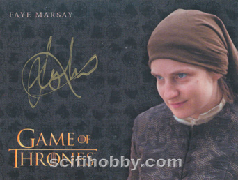 Faye Marsay as Waif Gold Autograph card