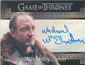 Michael McElhatton as Roose Bolton Valyrian Autograph card