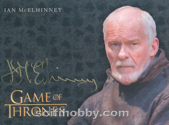 Ian McEIhinney as Ser Barristan Selmy Gold Autograph card