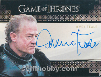 Owen Teale as Ser Alliser Thorne Valyrian Autograph card
