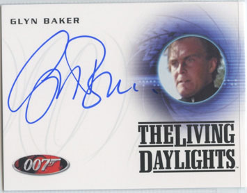 Glyn Baker Autograph card