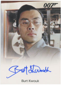 Burt Kwouk Autograph card