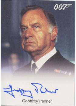 Geoffrey Palmer Autograph card