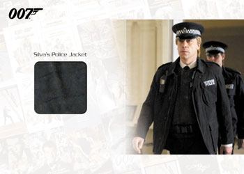 Single Silver Police Jacket James Bond Skyfall Relics