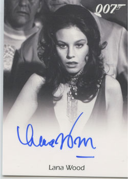 Lana Wood Autograph card