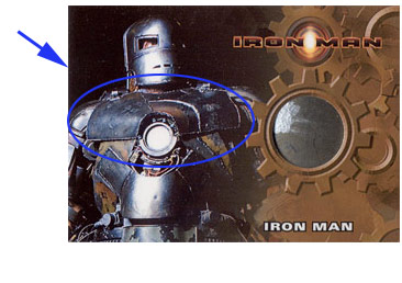 Iron Man Mark I armor prop card