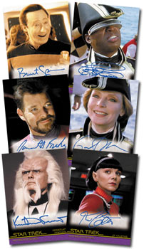 Samples Quotable Star Trek Movies autograph cards