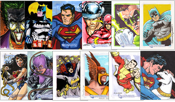 Wonder Woman DC LEGACY  trading card set Batman Heroes Superman Villans 